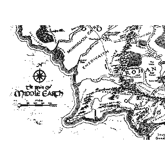 A map of Middle Earth.