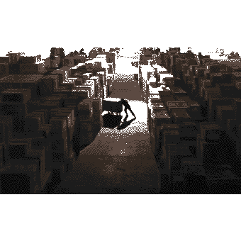 A warehouse full of crates